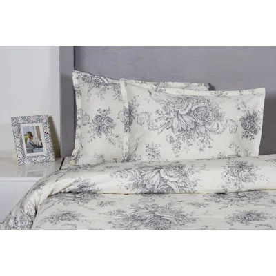 Benedictine 400 TC Reversible Duvet Cover Set | Wayfair North America