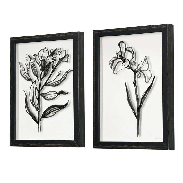 Crystal Art Gallery Flrl Sketch (Set of 2) | Walmart (US)