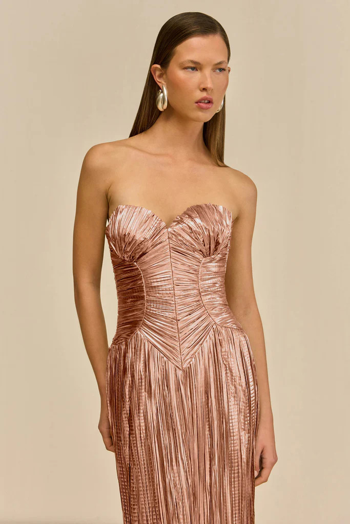 ASHIKA GOWN - PETAL METALLIC | Cult Gaia - US