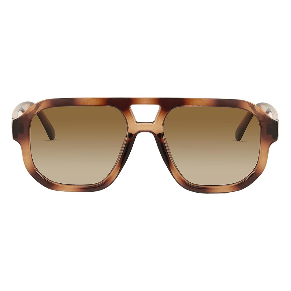 livho Trendy Polarized Square Aviator Sunglasses Women Men Square Eyewear Frame, Retro Sun Glasse... | Amazon (US)