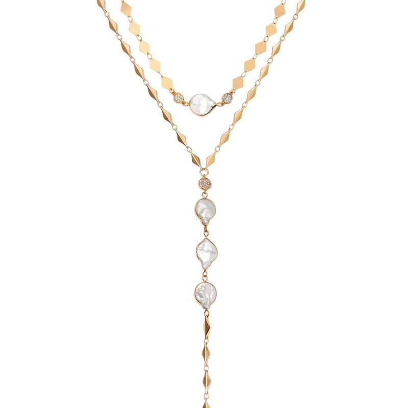 Ettika Summer Dreamin' Freshwater Pearl And 18k Gold Plated Necklace Set - Gold - ONE SIZE ONLY | Verishop