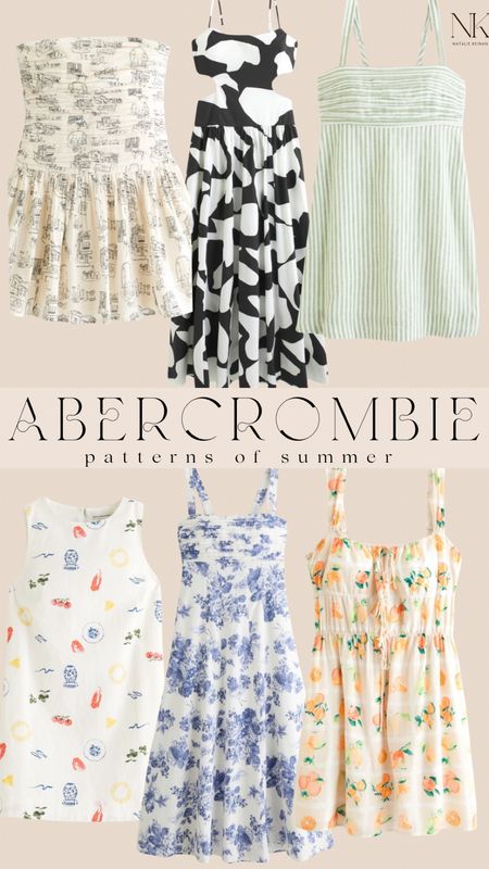 Abercrombie patterns of summer! Love these new patterns for summer. I usually wear an XS in dresses!

#LTKSeasonal #LTKStyleTip #LTKSaleAlert