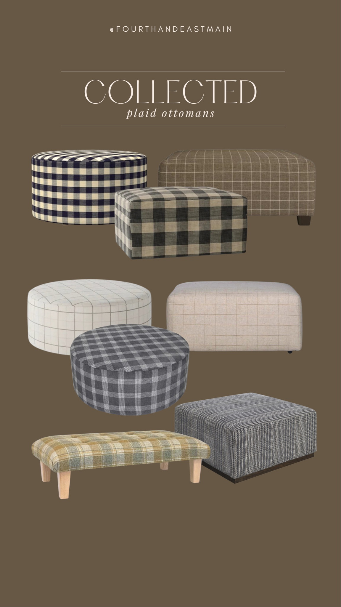 collected // plaid ottomans 

plaid ottoman
ottoman
gingham ottoman 
amber interiors dupe 

#LTKhome
