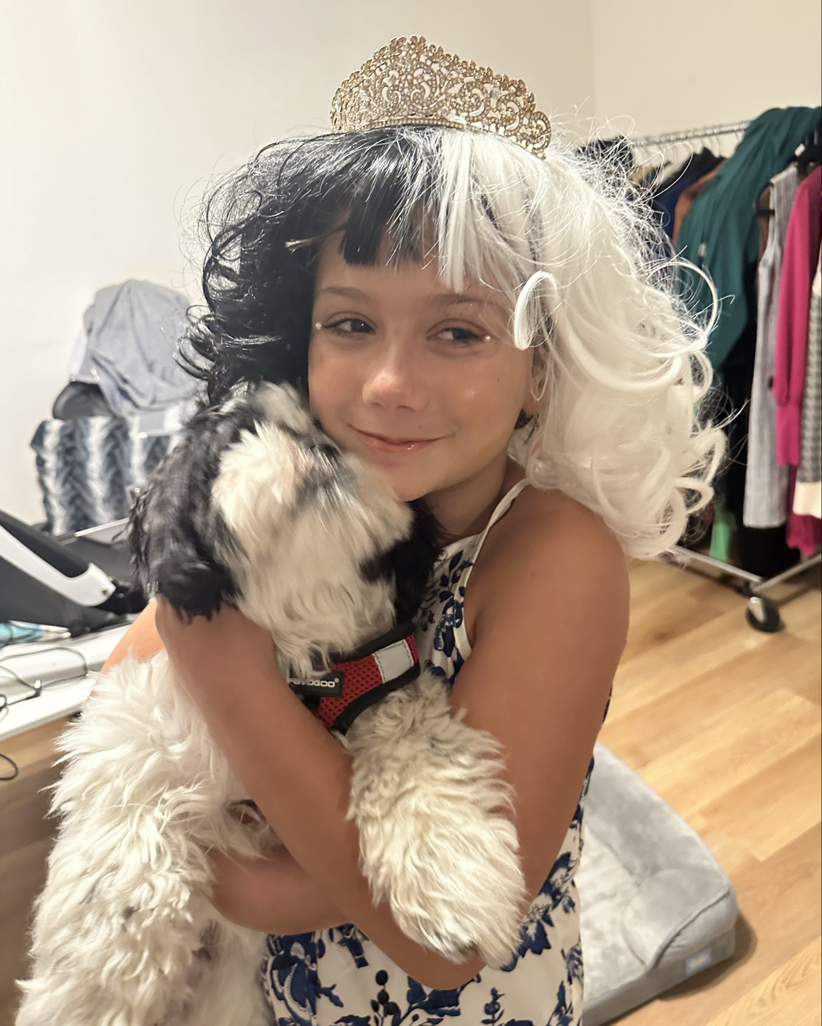 🎃👯‍♀️ My daughter has decided that she and Chili are going to be twins for Halloween! 😂 How adorable is that? What are your kids planning to be this Halloween? 
 #HalloweenCostumes #KidsHalloween #Twinsies


#LTKSeasonal #LTKKids #LTKFamily