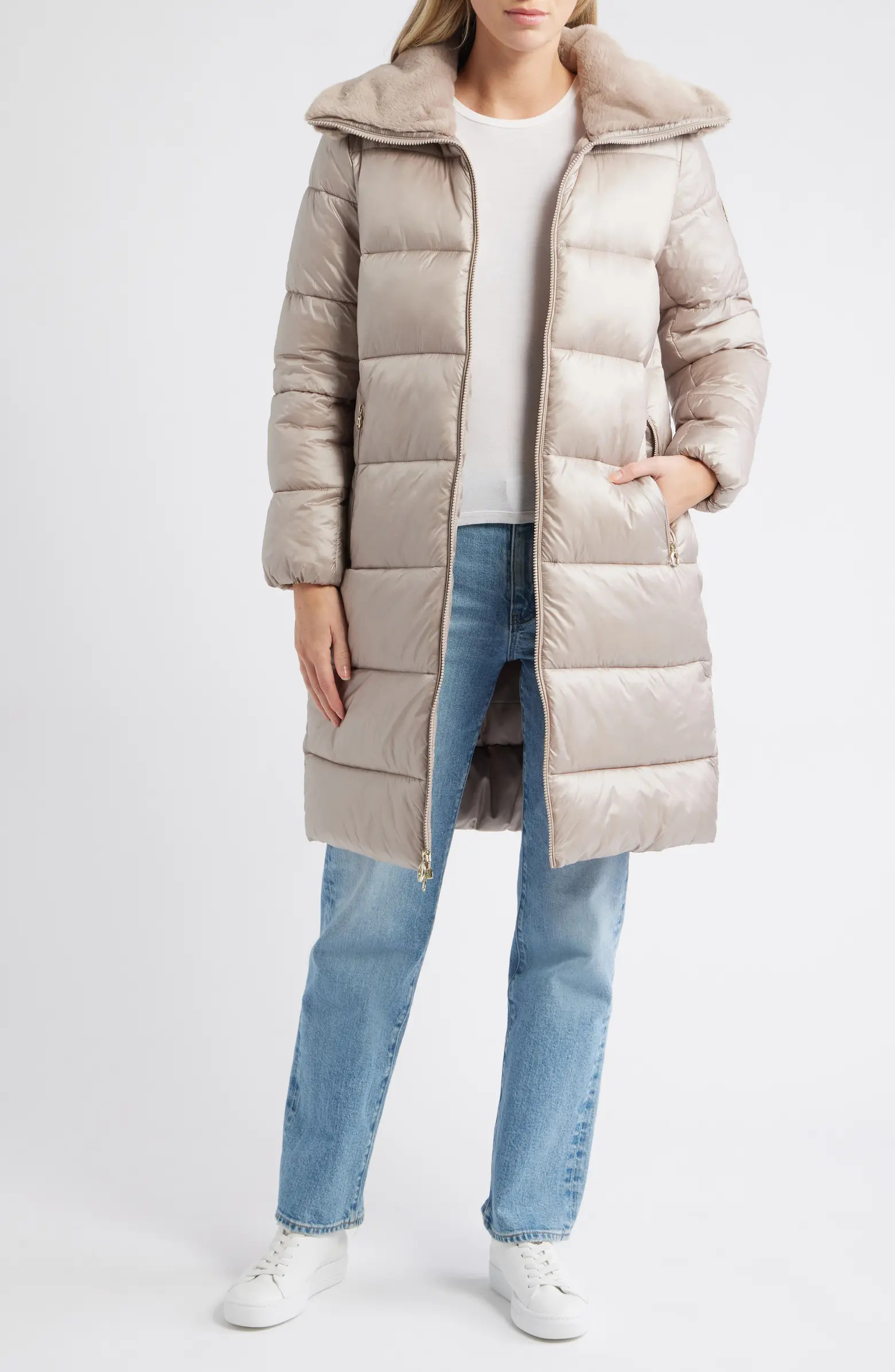 BCBG Missy Nylon Puffer Coat | Nordstrom | Nordstrom