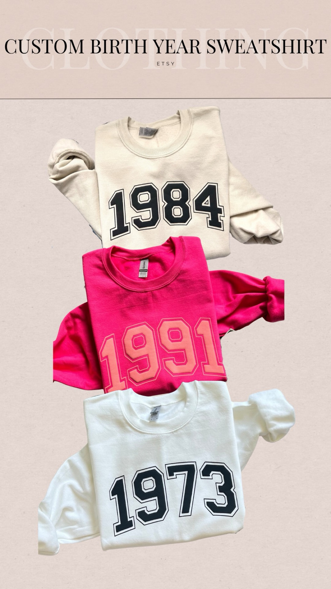 Etsy find, custome birth year sweatshirt. Great gift for anyone

#LTKfindsunder50 #LTKHoliday #LTKGiftGuide

#LTKGiftGuide #LTKSeasonal #LTKHoliday