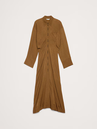 Drapey Twill Shirt Dress | Banana Republic (US)