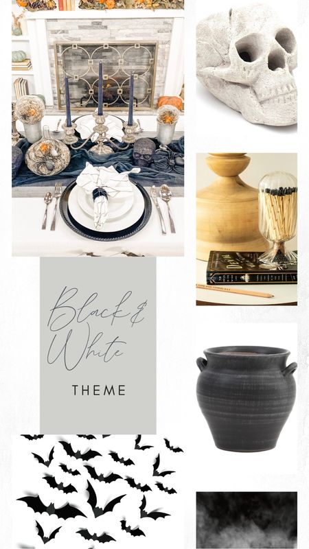 A black and white theme for Halloween to make the holiday chic. 

#LTKHalloween #LTKhome #LTKSeasonal