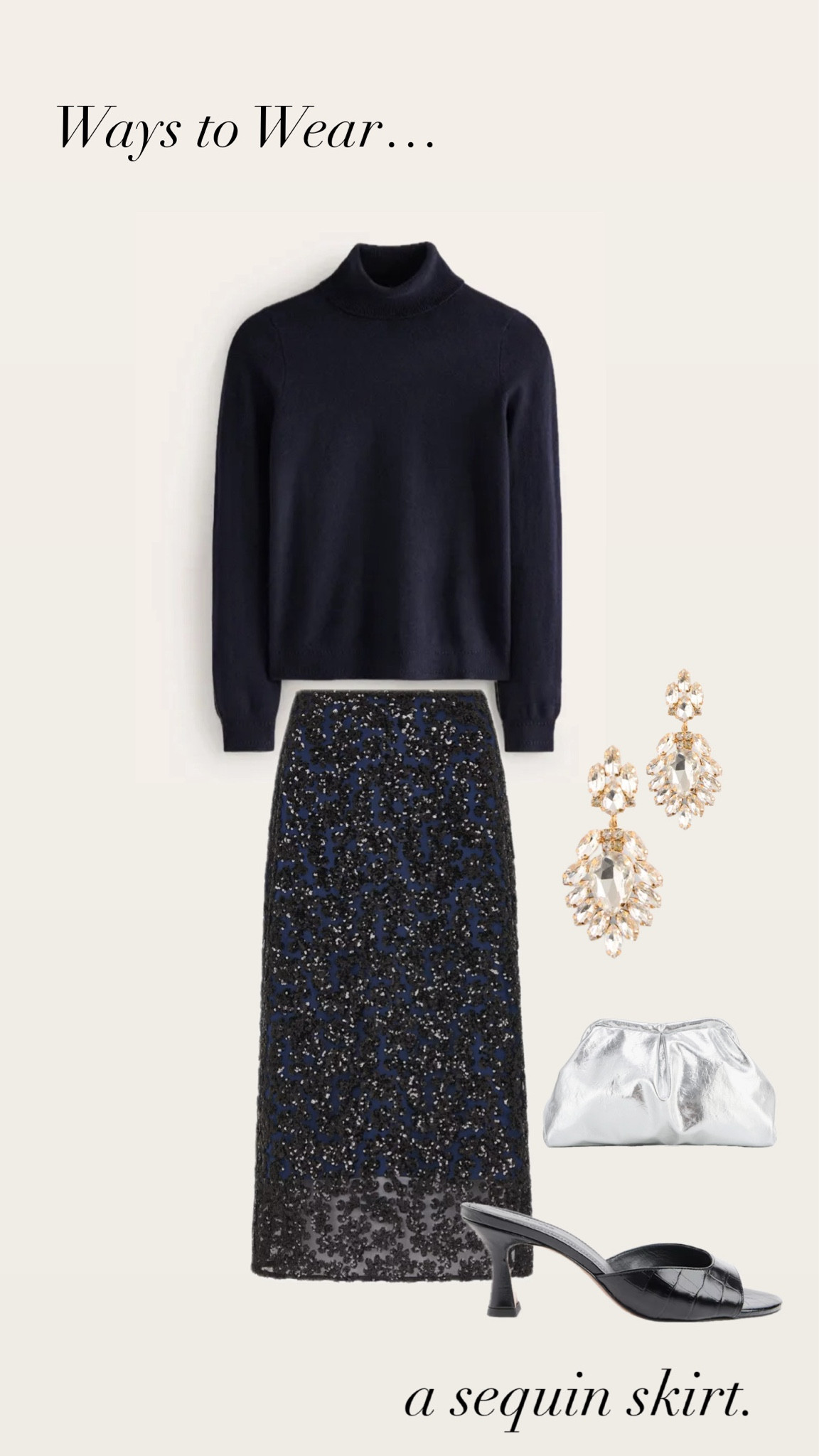 Wears to wear ✨✨
a sequin skirt



Christmas outfit 
Cashmere jumper
Silver 


#LTKover50style #LTKmidsize #LTKstyletip