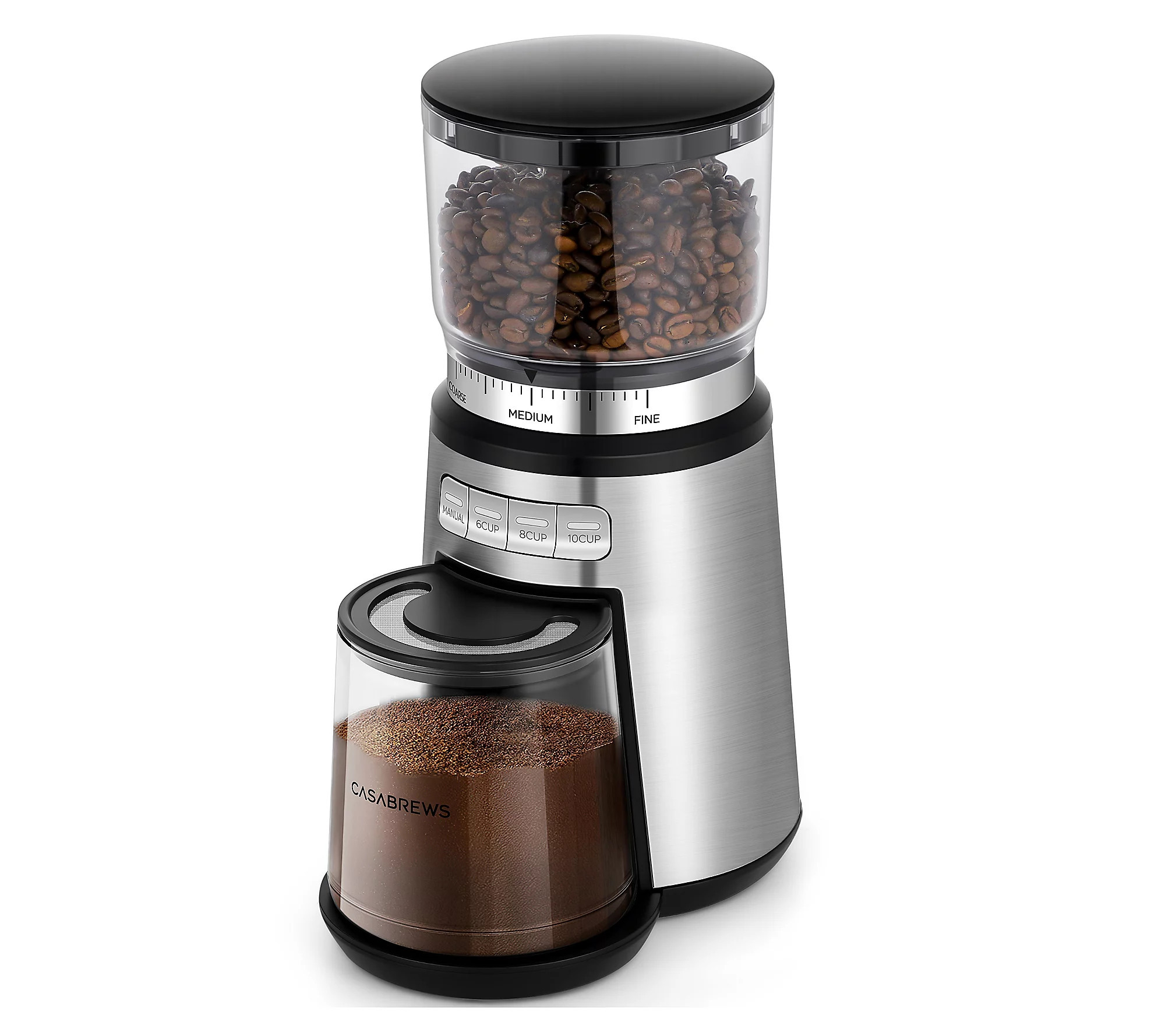 CASABREWS Burr Coffee Grinder - 4-Preset s, 20 ineness Levels | QVC