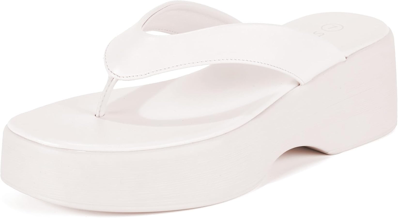 Yavero Women's Platform Flip Flop Sandals Comfortable Wedge Thong Sandals with Square Toe, Casual... | Amazon (US)