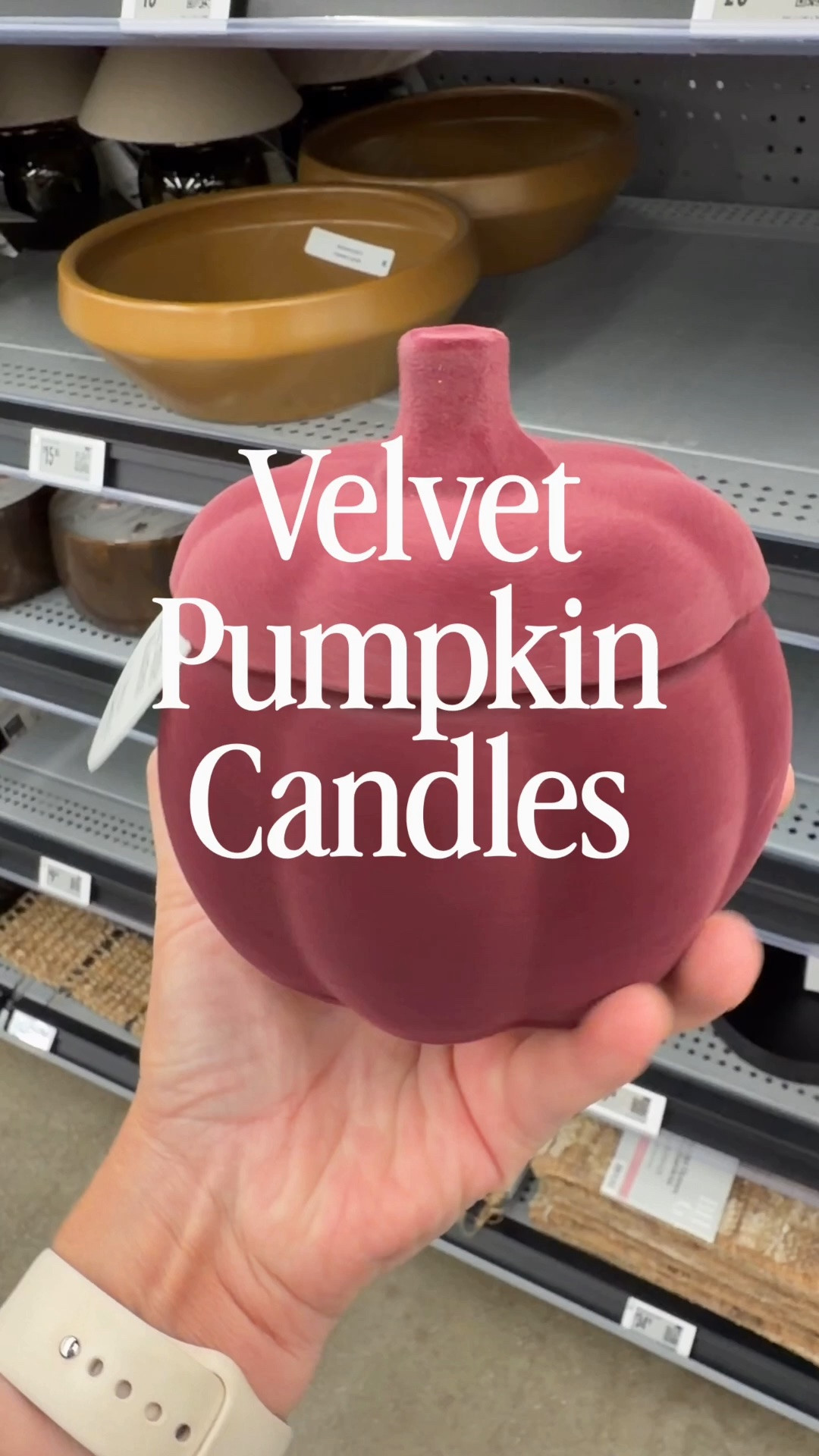 Comment PUMPKIN and I’ll send you the 🔗!

🍂 These velvet pumpkin candles from Walmart are giving all the cozy fall vibes! Which one would you choose?! 🤎🧡

I found them in four gorgeous colors:
🎃 Burnt Orange
🤎 Mocha Brown
🍷 Burgundy
🌰 Taupe

They’re soft, luxe-looking, and would look beautiful styled on a coffee table, entryway, or shelf this fall. I have a feeling these are going to sell out fast!

Which color is your favorite? 👇

You must be following me to receive the link. 🍁

#WalmartFinds #FallDecor #FallHomeDecor #PumpkinDecor #VelvetPumpkin WalmartHome CozyHome AutumnDecor AffordableHomeDecor HomeDecorFinds Fall2026 NeutralDecor BudgetDecor SeasonalDecor HeyChristaBromley