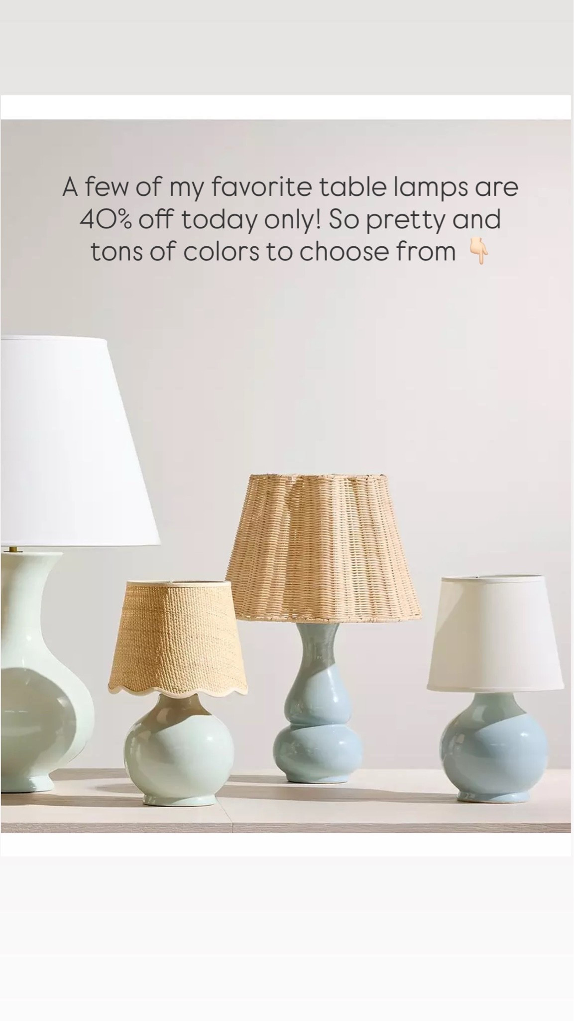 A few of my favorite Serena & Lily table lamps are 40% off today only! So pretty and tons of colors to choose from 👇🏻

#LTKSaleAlert #LTKHome #LTKSeasonal