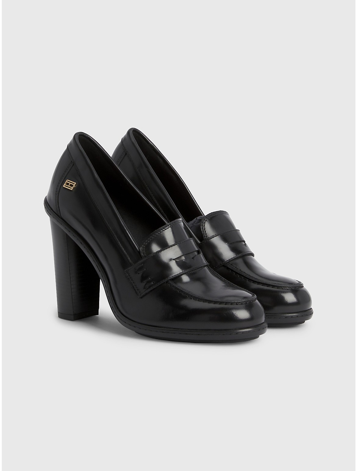 Tommy Hilfiger Women's Leather Loafer Pump - Black - 7.5 | Tommy Hilfiger (US)