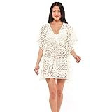 Jessica Simpson Women's Standard Basic Swim Bathing Suit Cover Up Multiple Style Available, Off-Whit | Amazon (US)