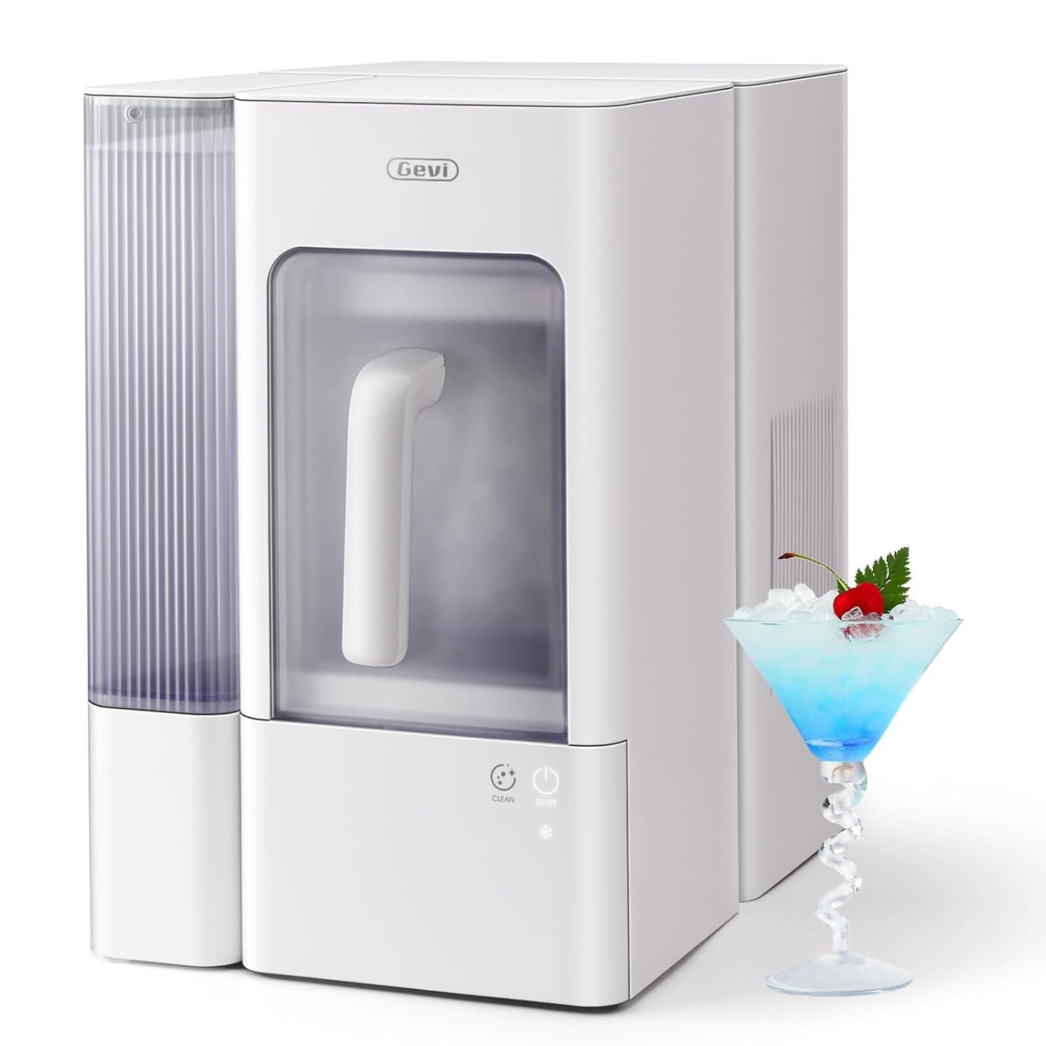 Gevi Adella Nugget Ice Maker 40lbs/Day,Countertop Pellet Ice Machine,Large Gallon Side Water Tank&Self-Cleaning,Pellet Ice Machine with Scoop&Basket for Home/Kitchen/Office | Amazon (US)