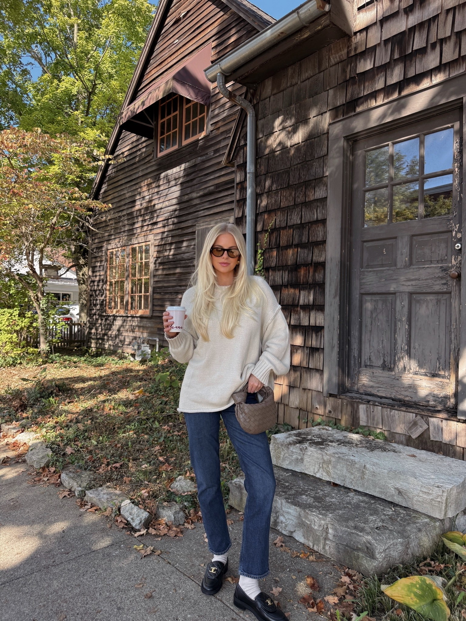 SIZE: small in sweater, 26 jeans, shoes run tts! #kathleenpost

Fall outfit Inspo, sweater weather, fall fashion, loafer outfit

#LTKootd #LTKSeasonal