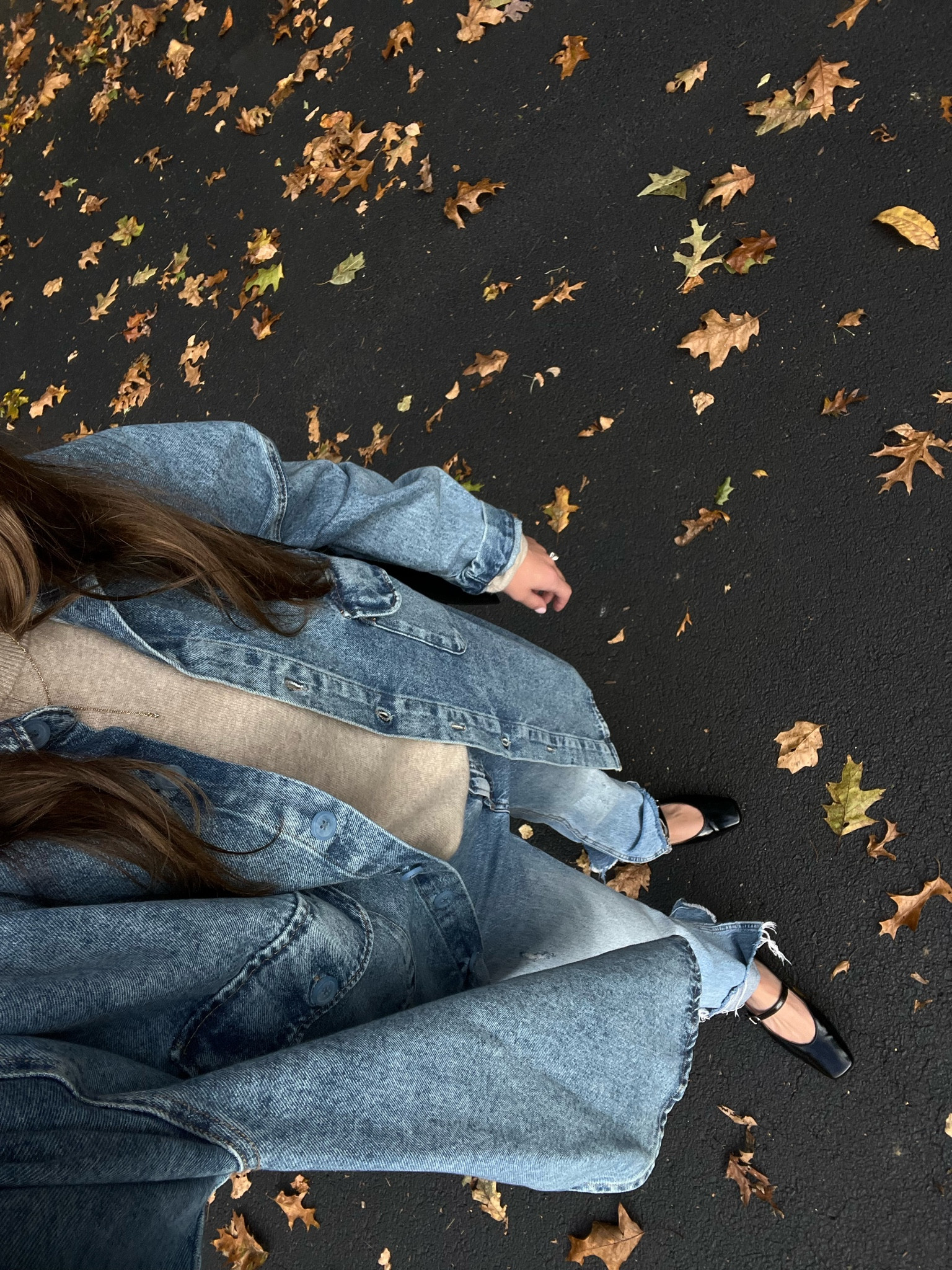 Jeans are old Zara! Fall outfit. Work outfit. Everyday style. Oversized denim  