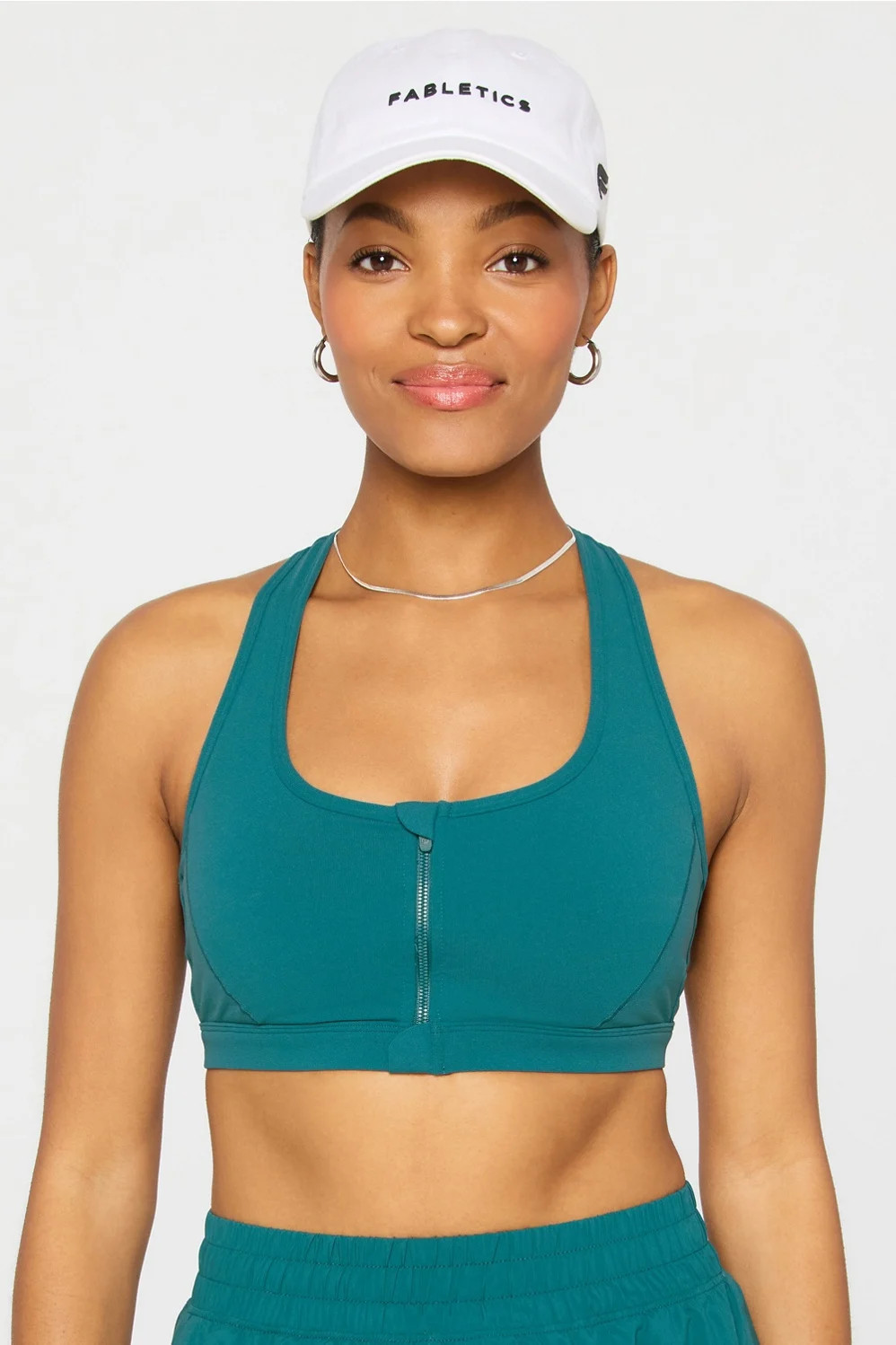 Essential Front Zip Medium Impact Sports Bra | Fabletics