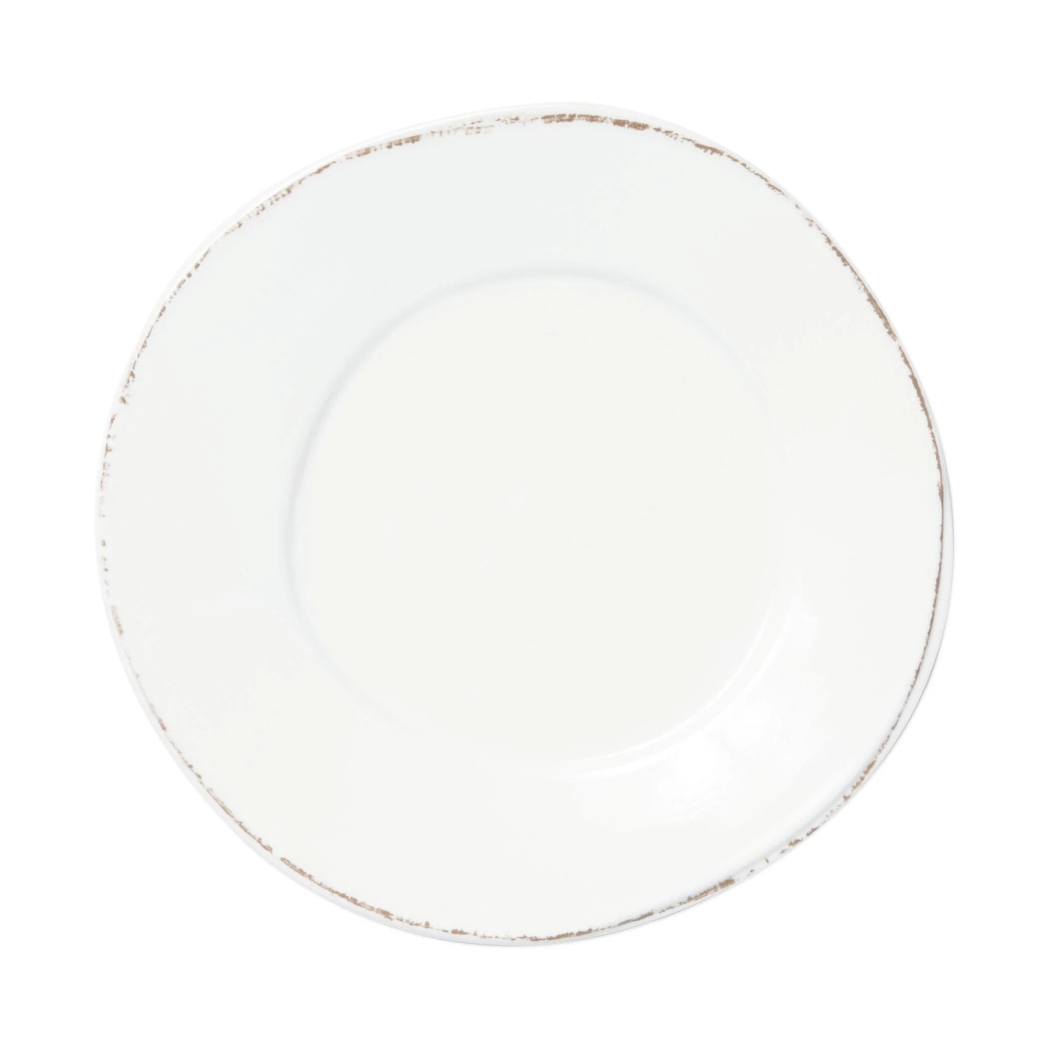 Melamine Lastra White Dinner Plate | VIETRI