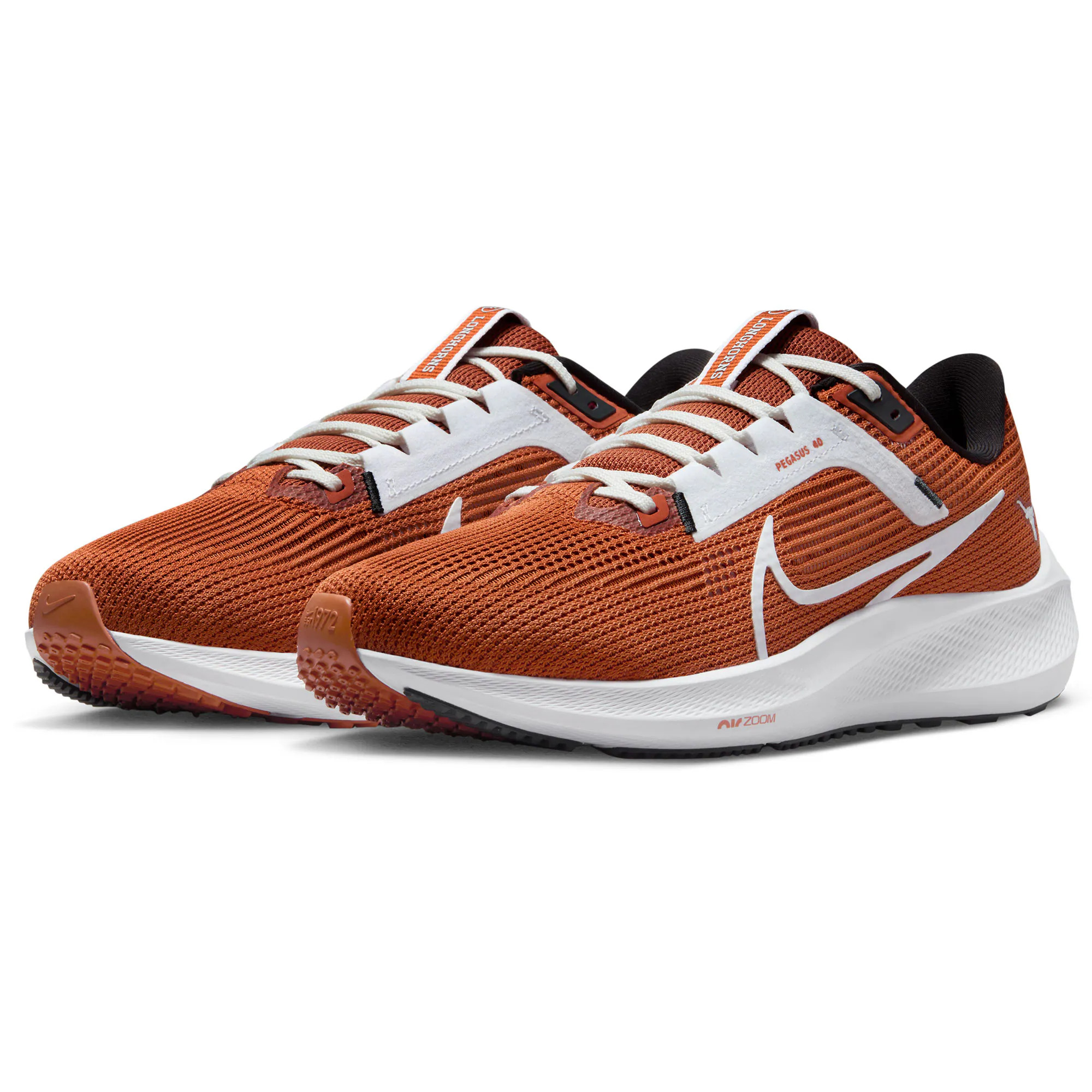 Texas Longhorns Nike Unisex Zoom Pegasus 40 Running Shoe - Texas Orange | Fanatics