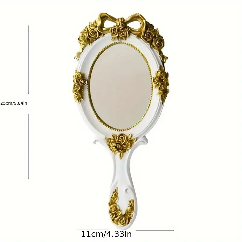Makeup Mirror Home Decoration Gift Accessories Mini Handle - Temu Canada | Temu Affiliate Program