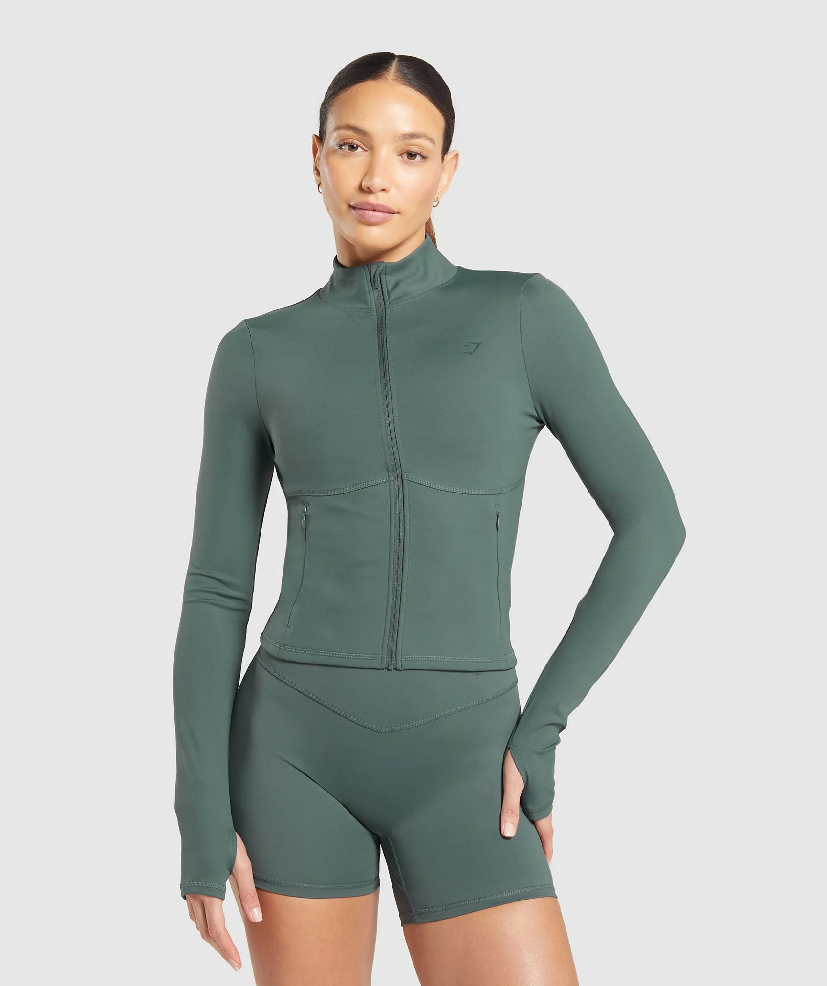 Gymshark Elevate Tracktop - Slate Teal | Gymshark US