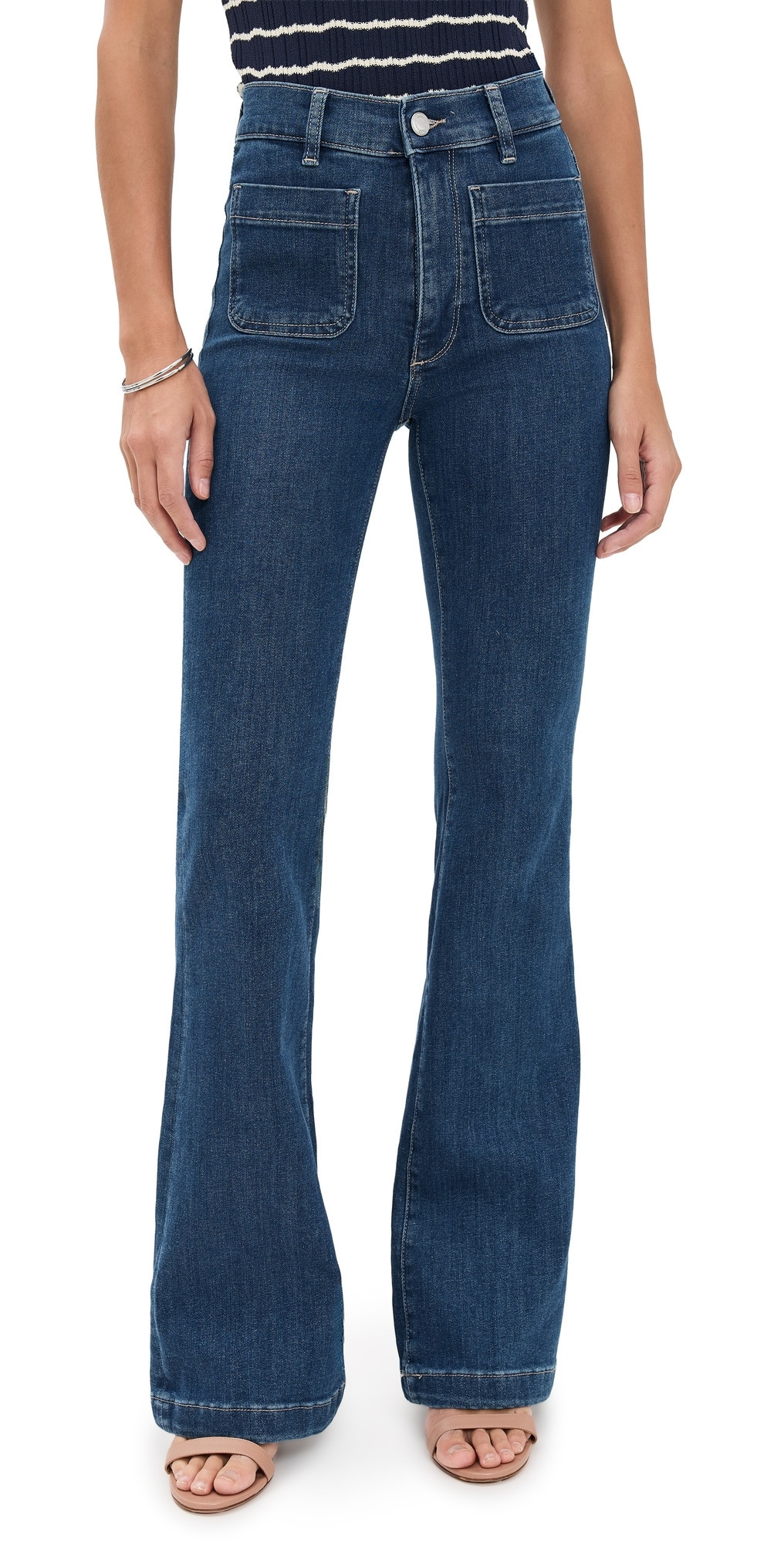 DL1961 Bridget Bootcut High Rise Instasculpt Jeans Blue Water (DL Airbrushed) 32 | Shopbop