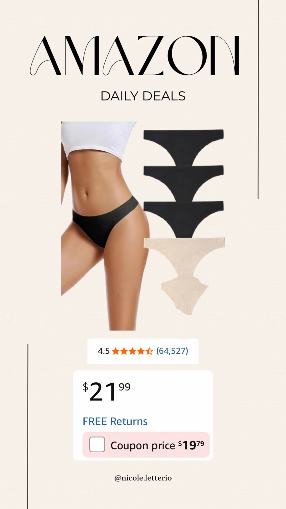 Seamless Women Underwear Thongs with with coupon! Amazing reviews!

#LTKsummer #LTKsale #LTKbeauty