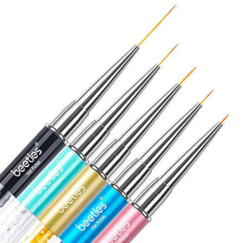 Beetles Nail Art Liner Brushes, Nail Gel Polish Painting Nail Art Design Brush Pen Set Diamond ap... | Amazon (US)