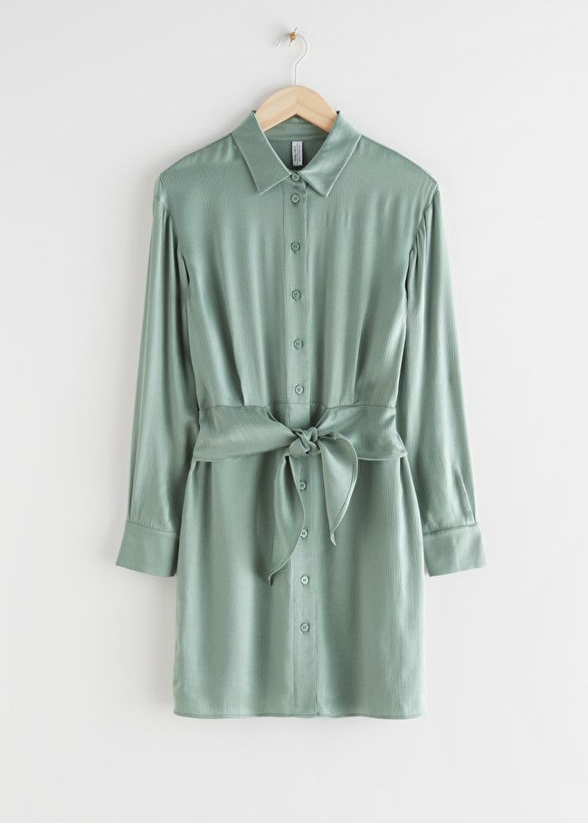 Oversized Belted Mini Shirt Dress | & Other Stories (EU + UK)