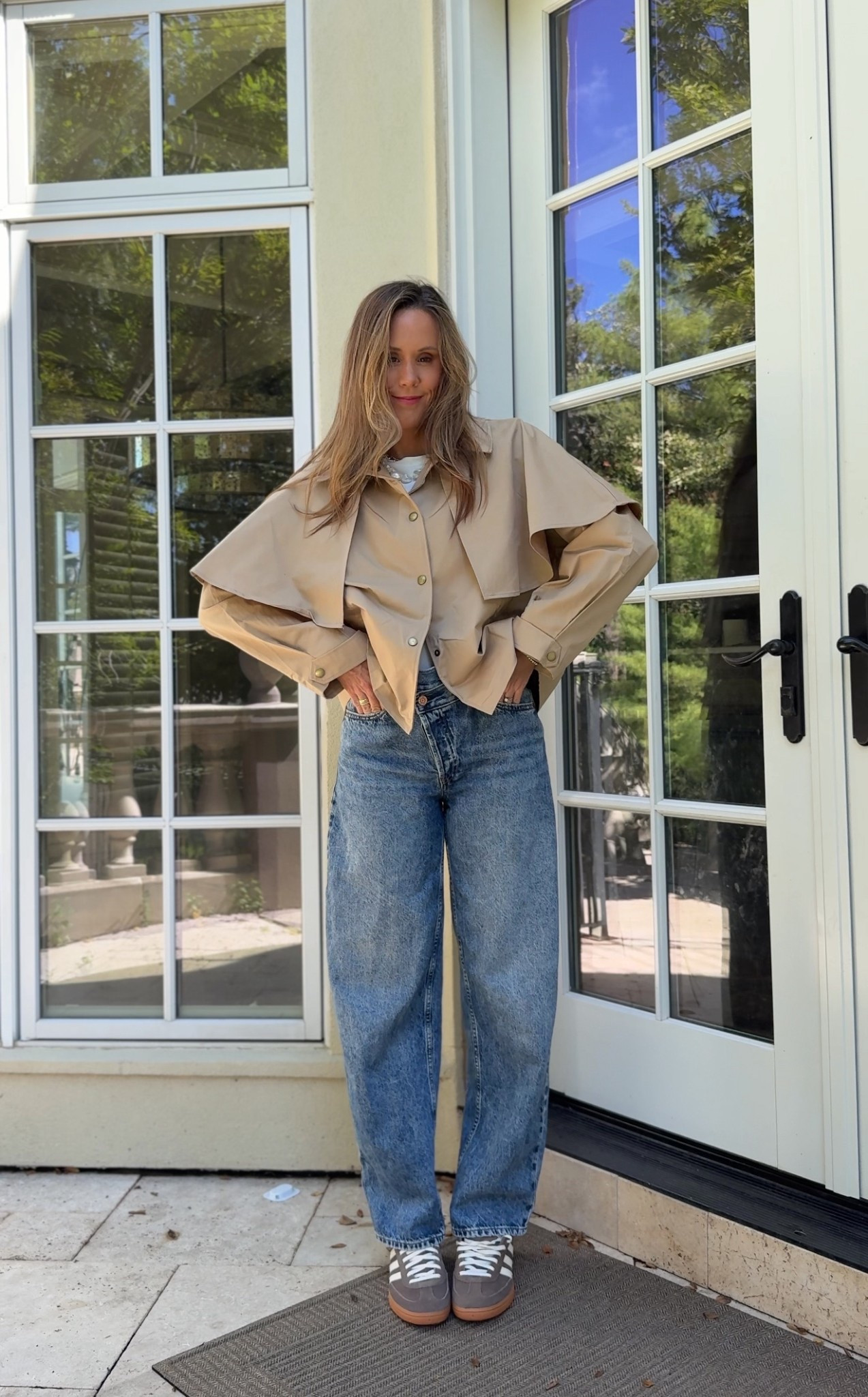 The trench coat is always a staple jacket for Fall & this one is adorable!
Wearing a medium!

#LTKFindsUnder50 #LTKStyleTip #LTKSeasonal