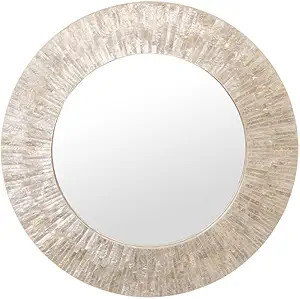 KOUBOO 1040142, Pearlescent White Round Capiz Seashell Sunray Wall Mirror | Amazon (US)