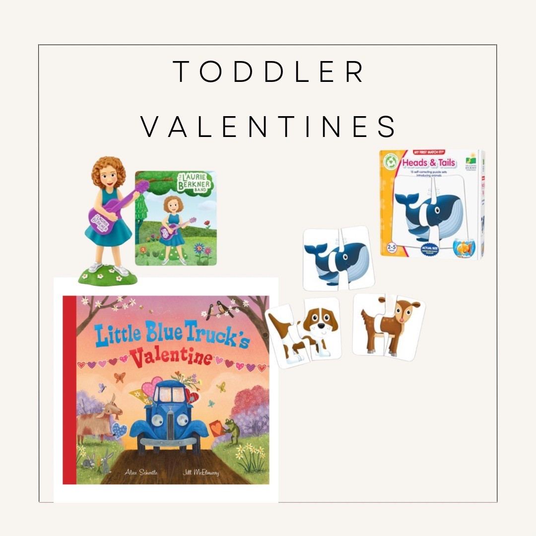 Sweet little toddler joys for February 🤍
A Tony Laurie Berkner tune on repeat, Little Blue Truck Valentine’s love, and a simple puzzle for quiet hands + growing minds.
Thoughtful, low-stim gifts that feel special without the clutter ✨

Linked here for fellow toddler mamas who love meaningful play 🤎

#LTKmomlife #LTKstorytime #LTKValentine