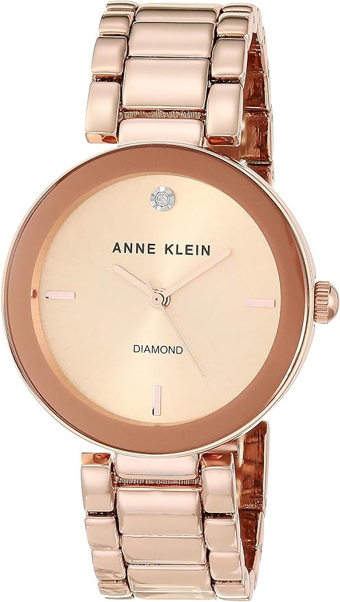Anne Klein Women's Genuine Diamond Dial Bracelet Watch | Amazon (US)
