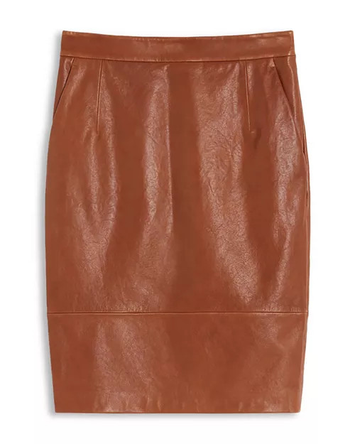 Weekend Signature Papaile Leather Pencil Skirt | Bloomingdale's (US)