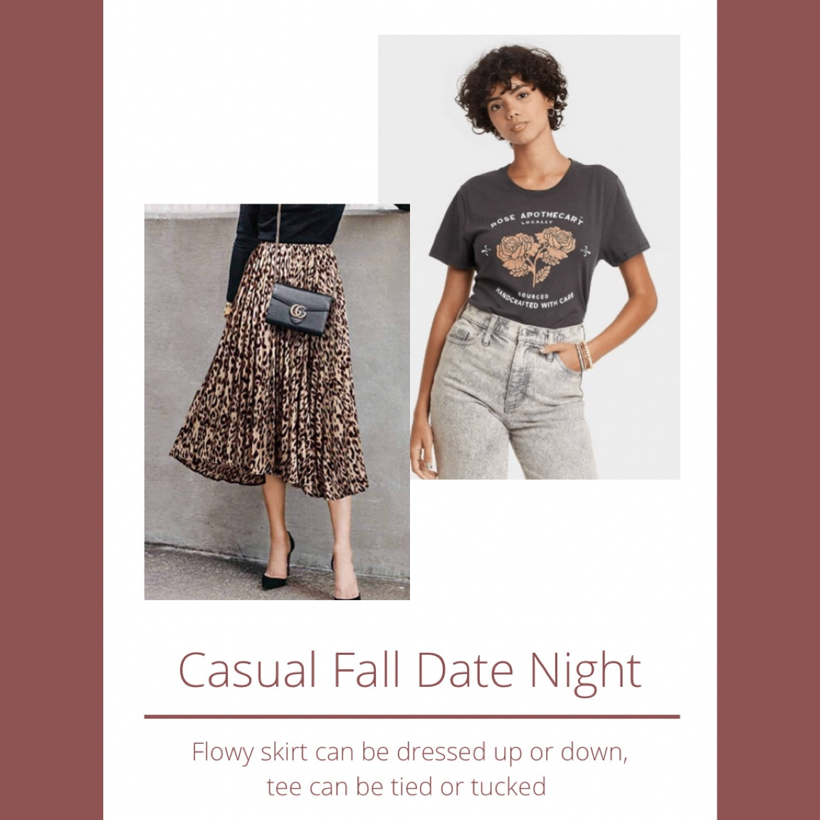 Flowy breezy leopard skirt with Schitt’s Creek graphic tee. Dress it up or down with heels or flats

#LTKunder50 #LTKstyletip #LTKsalealert