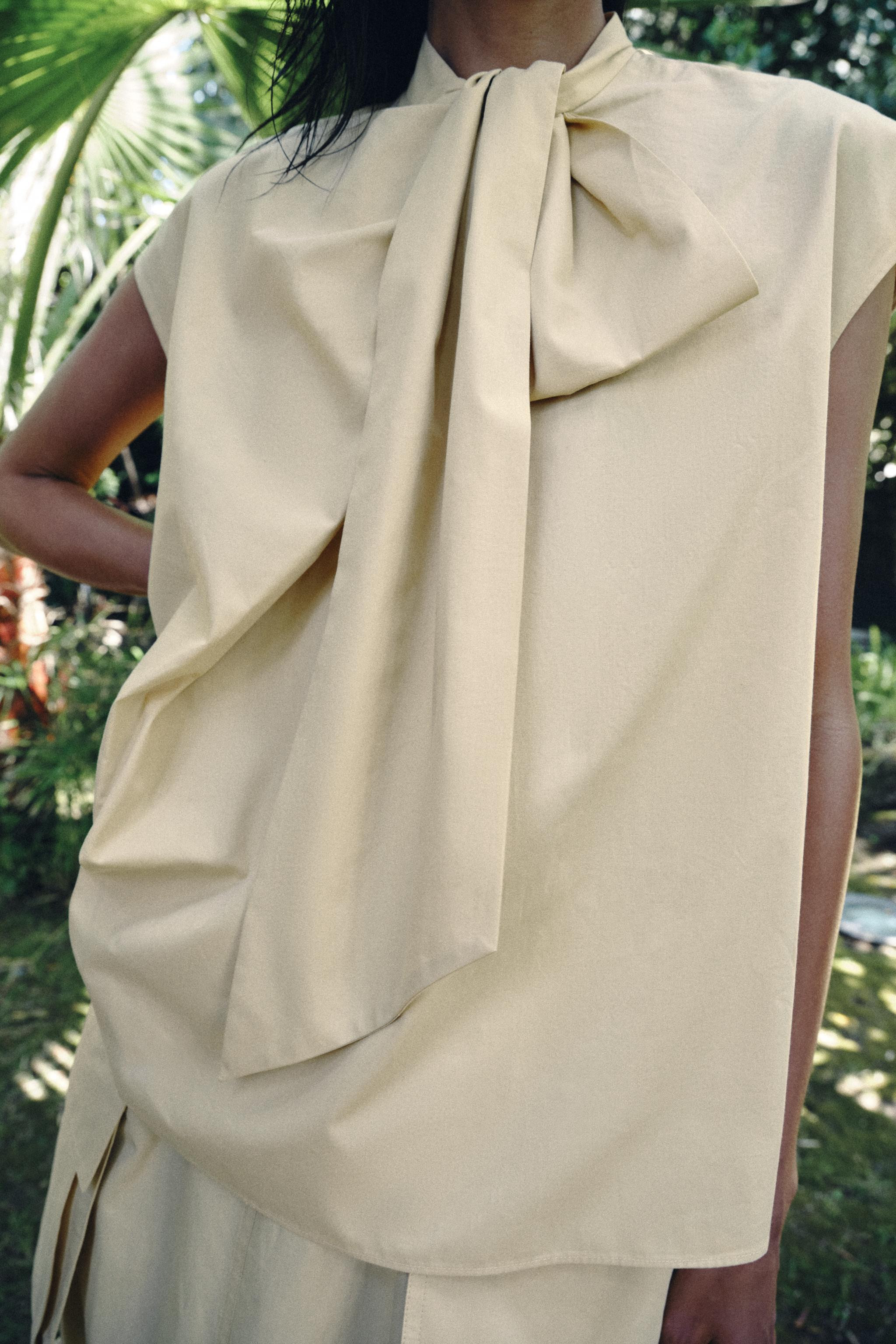 ZW COLLECTION TIED SHIRT | Zara US
