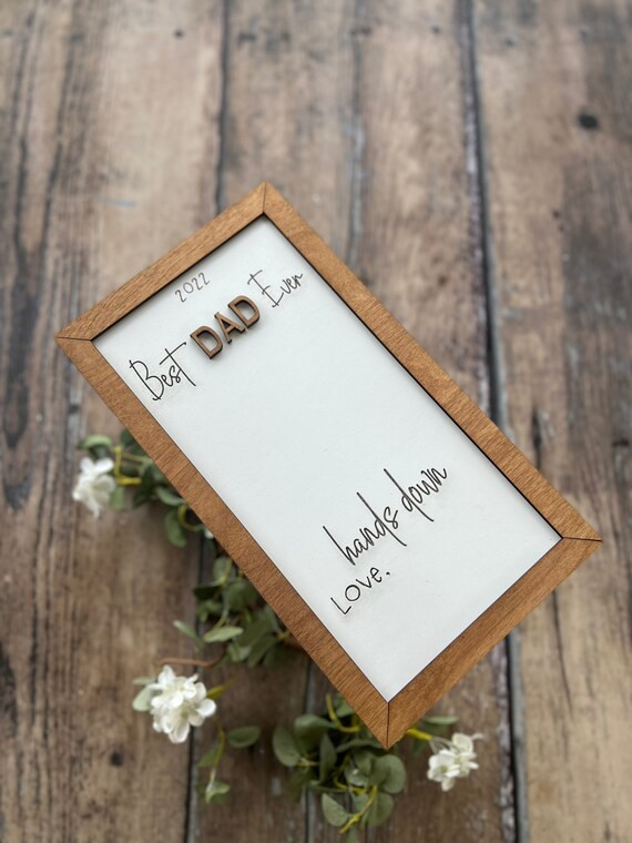 Fast SHIPPING Best DAD Ever Hands Down Kids Hand Print Kit | Etsy | Etsy (US)