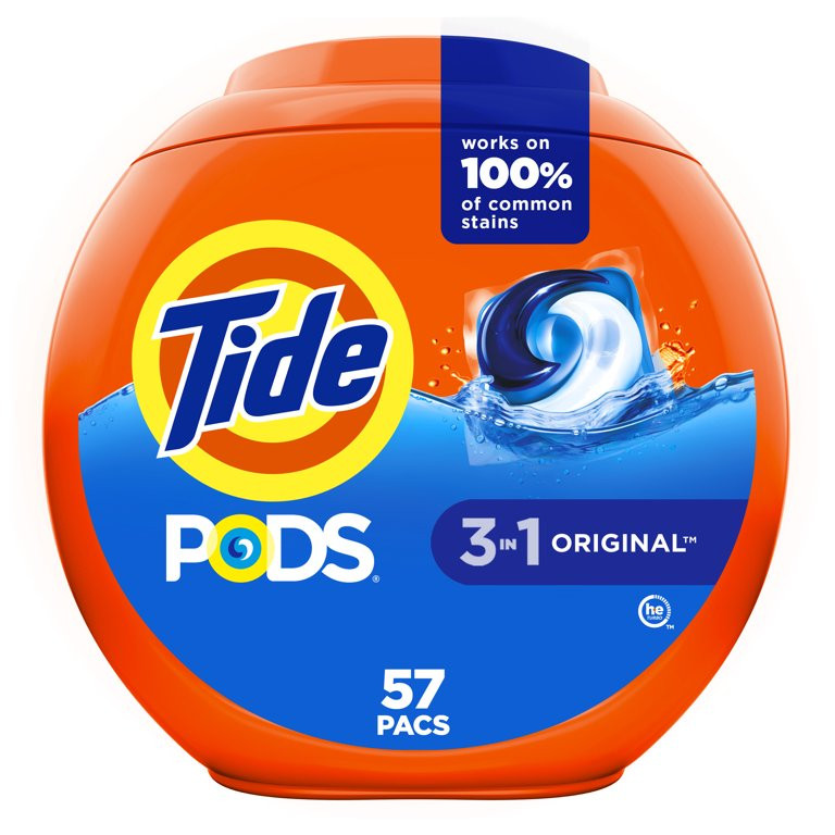 Tide PODS Laundry Detergent Packs, Original Scent, 57 Count | Walmart (US)