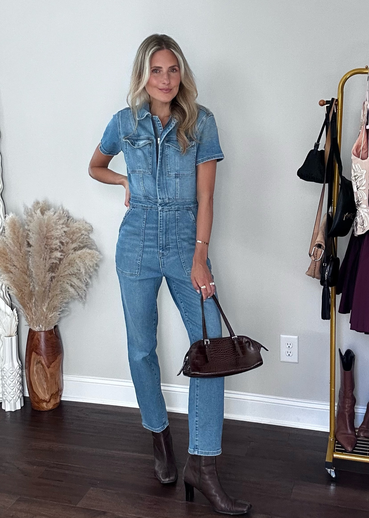 Shop my favorite fall denim jumpsuit! I love wearing this piece year round. 

#LTKStyleTip #LTKSeasonal