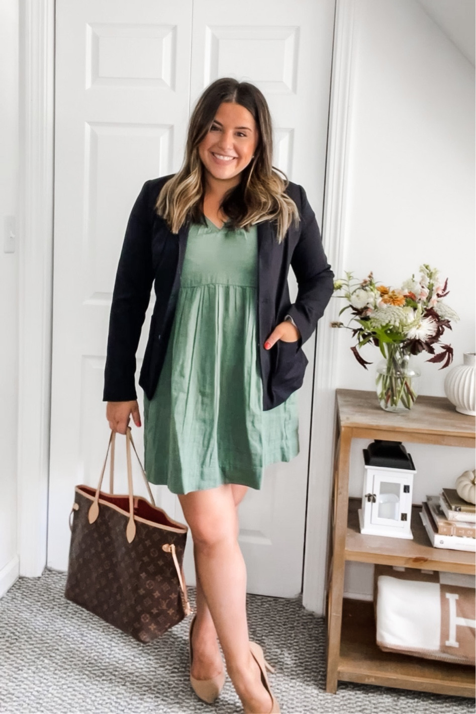 Office chic but for warmer fall days 🍂

Dress is an M
Blazer is an M/8


#LTKSeasonal #LTKworkwear #LTKcurves