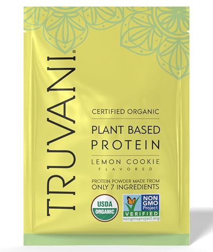 Truvani Vegan Pea Protein Powder | Lemon Cookie | 20g Organic Plant Based Protein | 1 Serving | Keto | Gluten & Dairy Free | Low Carb | No Added Sugar | Amazon (US)