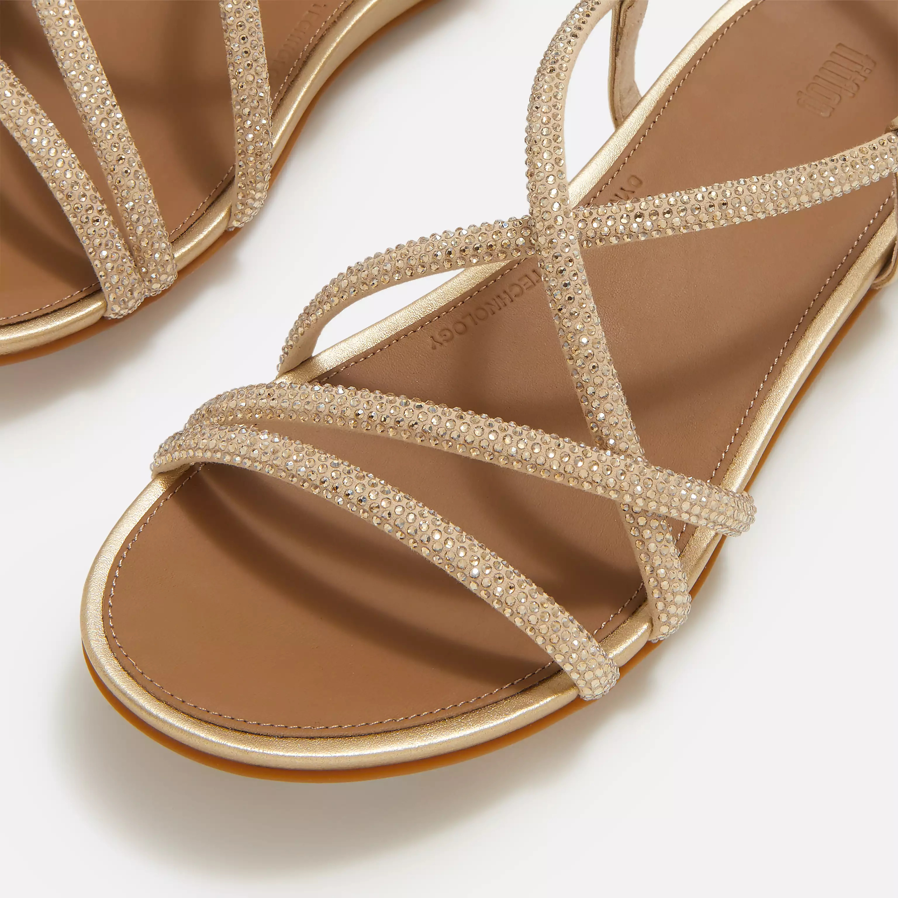 GRACIE Crystal Strappy Back-Strap Sandals | FitFlop (US)