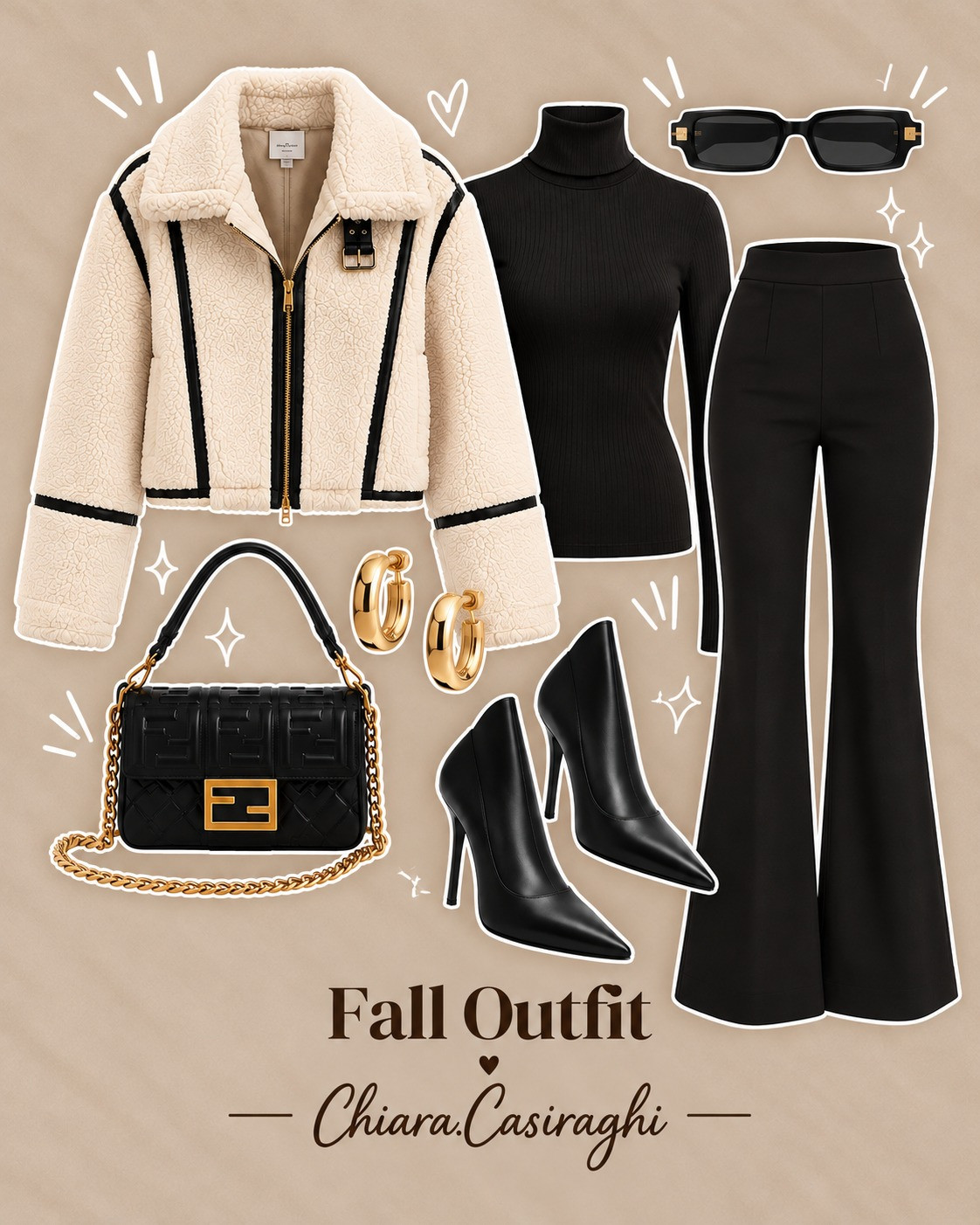 Teddy moto, sleek black flares & pointed booties — the chic contrast fall look that does it all. 

 #LTKvlog #LTKActive #LTKU
