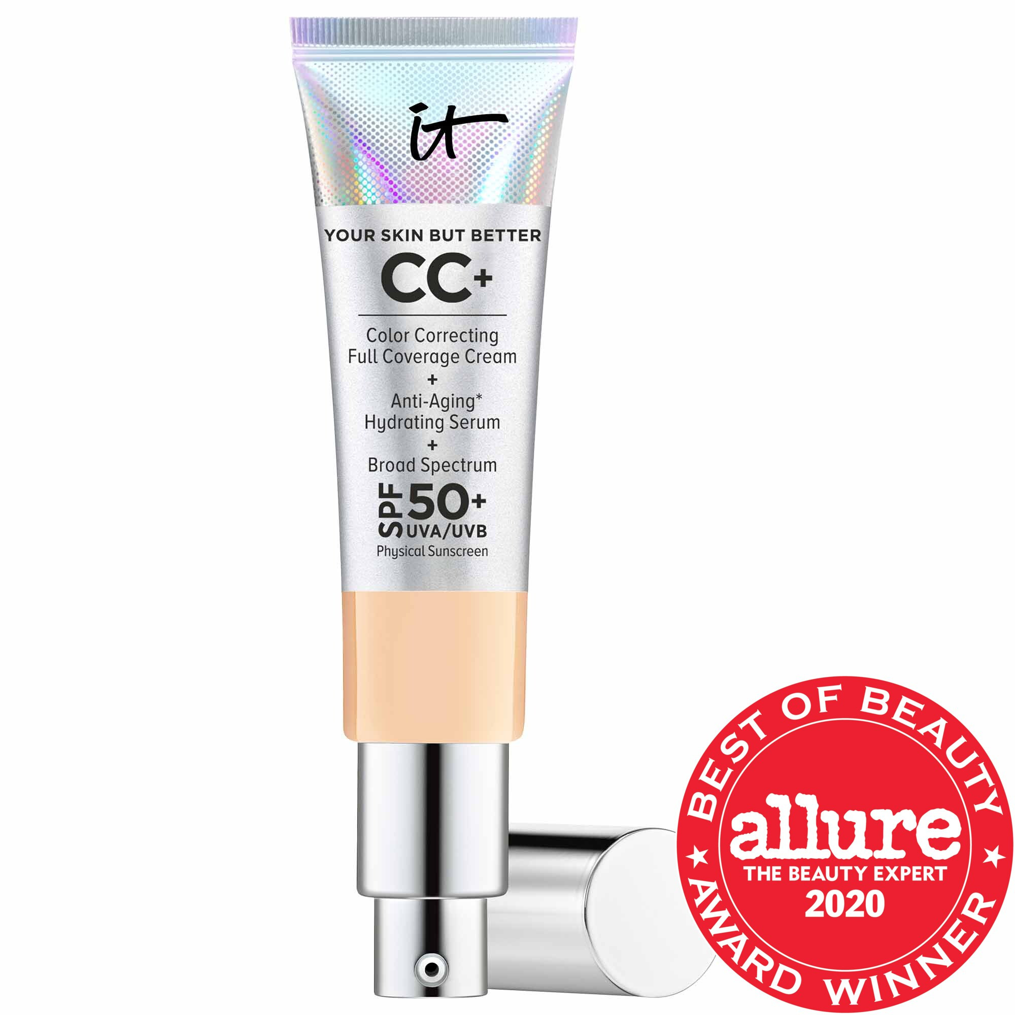 IT Cosmetics Your Skin But Better CC+ Cream with SPF 50+ Light Medium 1.08 oz/ 32 mL | Sephora (CA)