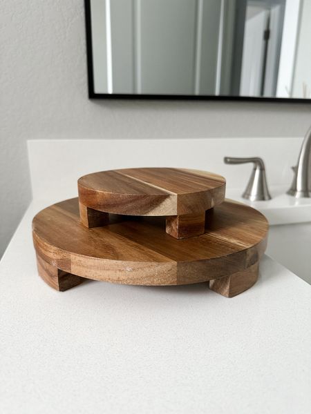 Another great set of wood risers from Amazon! 

#LTKstyletip #LTKfindsunder50 #LTKhome