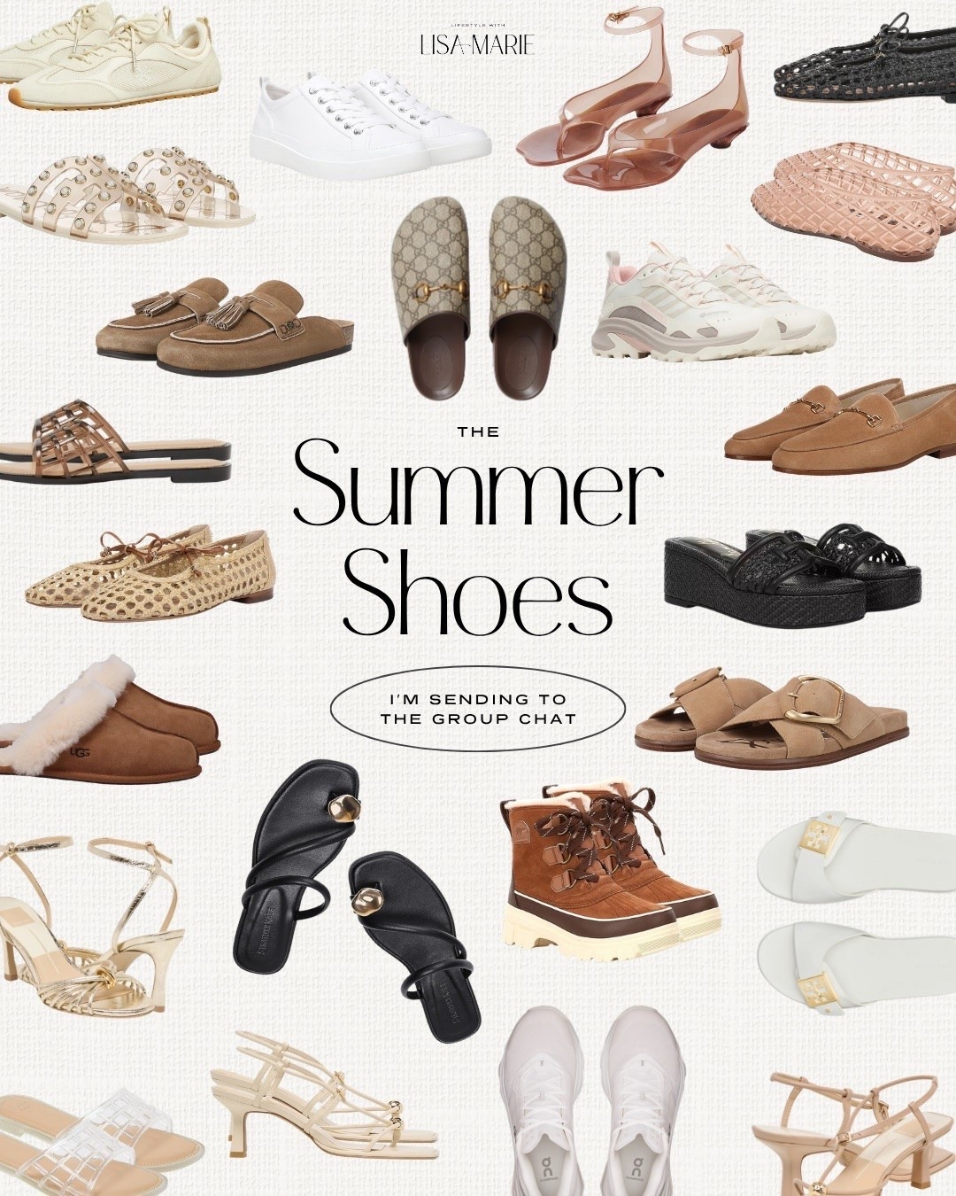 Summer sandals. White sneakers. Woven ballet flats. Slide sandals. Espadrille wedges. Strappy heels. Gold heels. Wedding guest shoes. My travel sneakers. My workout sneakers. Mule slides. *I am a 6.5 and sized up to a 7 in the following: black wedges, Tory Burch sneakers, and waterproof Sorel boots. **I did a 6 in jelly ballet flats because they run a little big and are whole sizes only.

#LTKActive #LTKWorkwear #LTKTravel