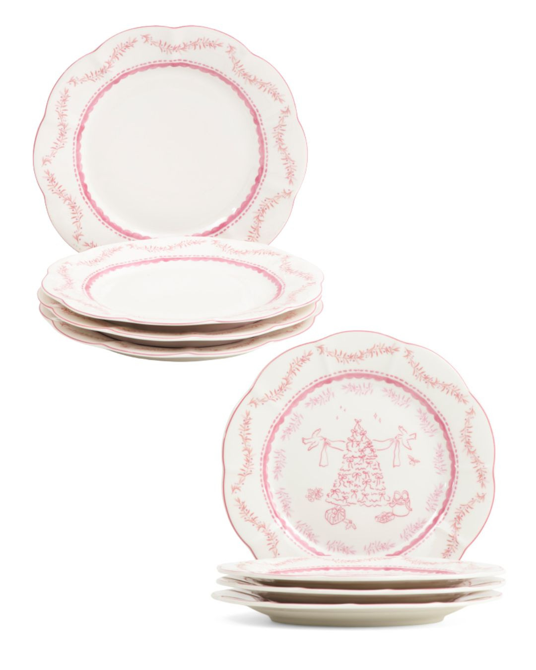 pink Christmas dinner plates!  

 #LTKSeasonal #LTKHome