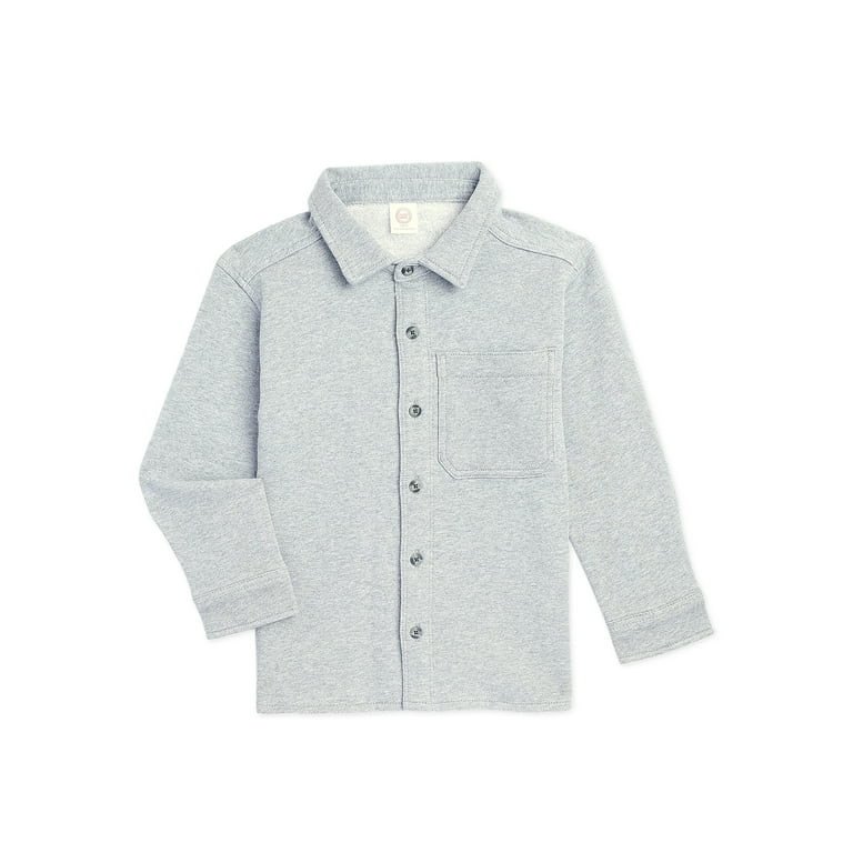 Wonder Nation Boys’ Knit Shacket, Sizes 4-18 & Husky | Walmart (US)